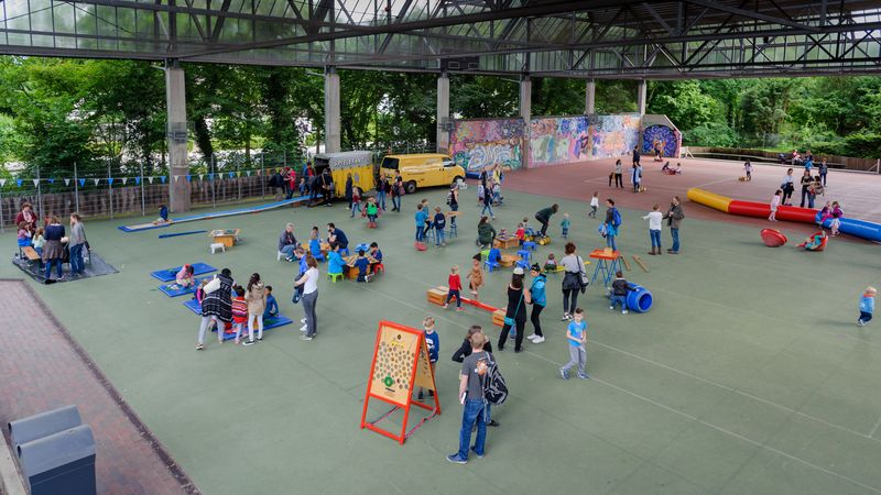 Spielaktion auf dem Uni Campus Oldenburg